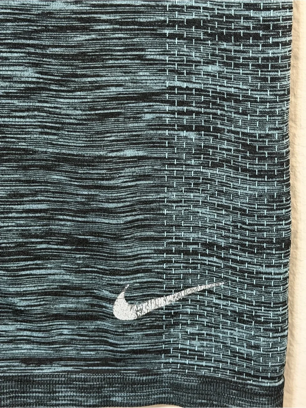 Nike Women's Black/Green Heathered Strappy Tank Top Dri-fit Gym Outdoors